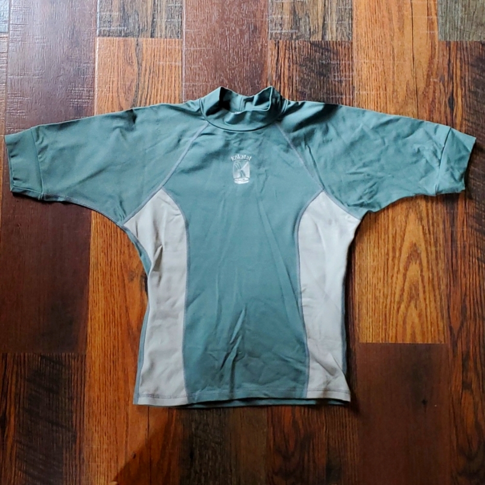 Kokatat Women's Rashguard Short-Sleeve Shirt, sage green